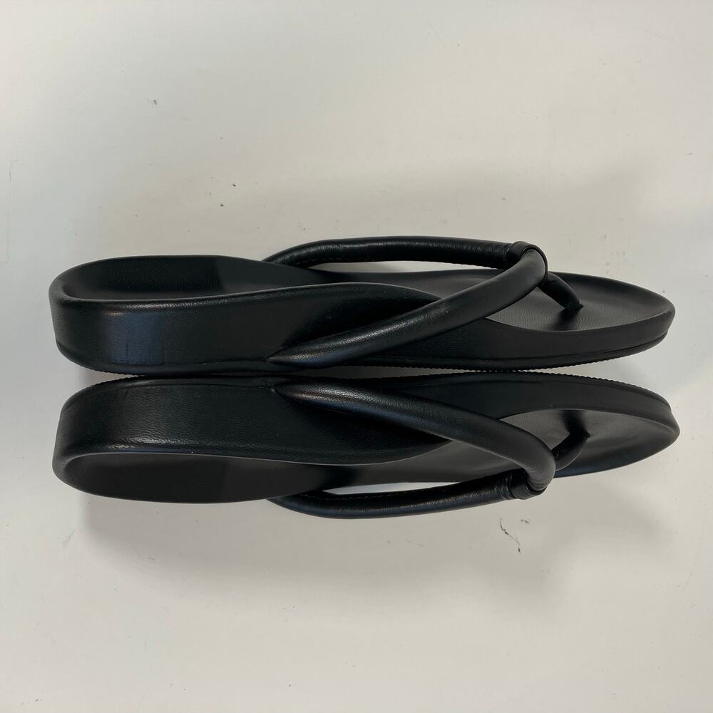 Everlane The Form Thong Sandals Black Italian Nappa Leather Womens Sz 6 NWOT - Picture 12 of 15